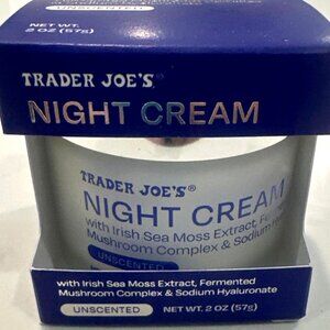 Trader Joe’s Night Cream Irish Sea Moss Extract Fermented Mushroom Complex NEW